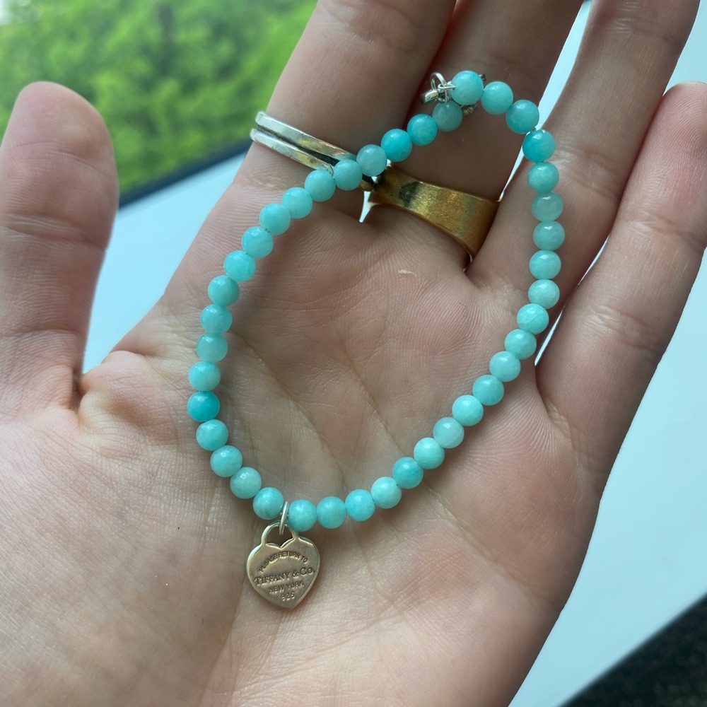 Tiffany & Co. Amazonite 4MM Bead Bracelet